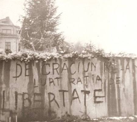 Grafiti apărut la București în decembrie 1989